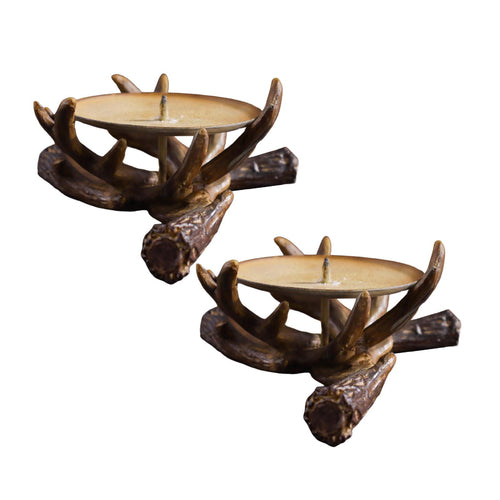 2Pcs Clearance Sale! Statue Mural Sculpture Sculpture Candle Stand Polyresin Craft Home Decoration Ornaments Candles Holders Practical Home Decor 6.0" X 6.0" X 2.6"