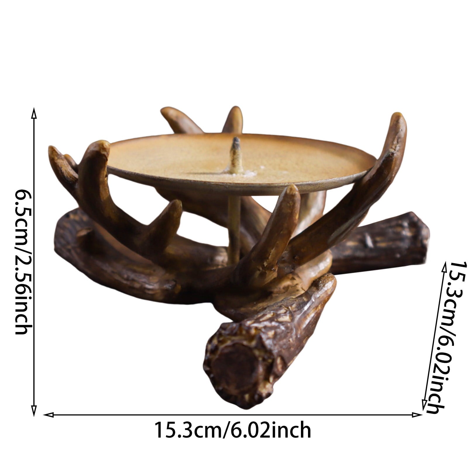 2Pcs Clearance Sale! Statue Mural Sculpture Sculpture Candle Stand Polyresin Craft Home Decoration Ornaments Candles Holders Practical Home Decor 6.0" X 6.0" X 2.6"